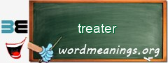 WordMeaning blackboard for treater